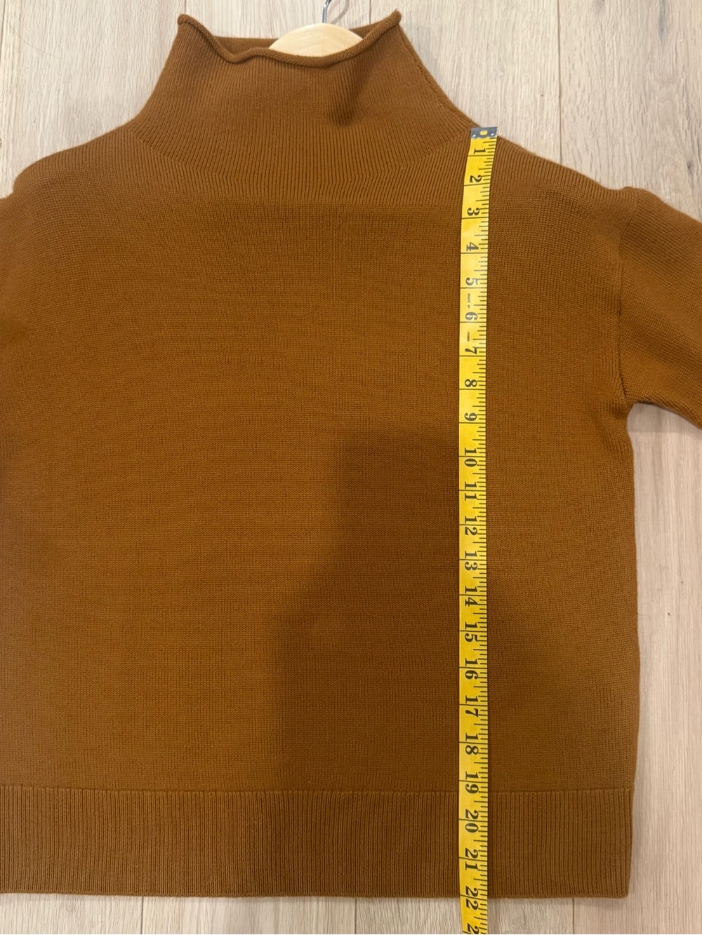 NWT ARITZIA Wilfred Cyprie Sweater Merino wool mockneck Rich Chestnut Small - Picture 6 of 12
